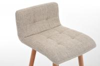 2er Set Barhocker Lincoln Stoff natura creme 