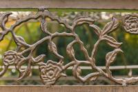 Luxus Pavillon Romantik V2 rund 350 cm antik braun 