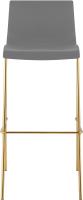 Barhocker Hover Kunststoff 4-Fuß Gold grau 