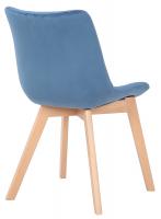 2er Set Esszimmerstühle Passaic Samt blau 