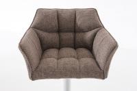 Barhocker Damaso W Stoff terrabraun 