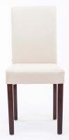 2er Set Esszimmerstuhl Ina Stoff cappuccino creme 