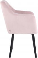 Esszimmerstuhl Utrecht Samt schwarz (eiche) pink 