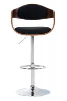Barhocker Kingston Stoff walnuss/schwarz 