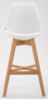 2er Set Barhocker Cannes Kunstleder natura weiß 