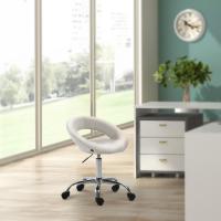 Arbeitshocker Olinda Samt creme