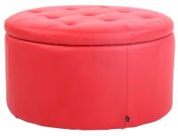 Sitzhocker Evora Kunstleder rot 