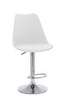Barhocker Tilly chrom weiß