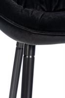 2er Set Barhocker Gibson Samt schwarz 