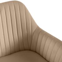 2er Set Esszimmerstuhl Welby Samt taupe 