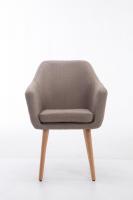Besucherstuhl Utrecht Stoff natura taupe 