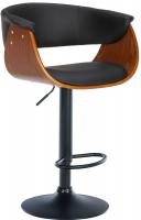 2er Set Barhocker Vestal Kunstleder walnuss/schwarz 