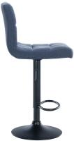 2er Set Barhocker Calma Stoff schwarz blau 