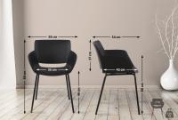 2er Set Stuhl Alpena schwarz 
