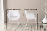 2er Set Stuhl Alpena weiß 