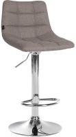 2er Set Barhocker Jerry Stoff chrom grau 