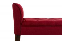 Chaiselongue Cleopatra, antik-dunkel rot 
