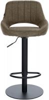 Barhocker HD Milet B Stoff taupe 
