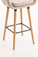 2er Set Barhocker Grant Stoff creme 