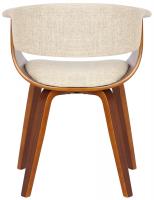 2er Set Stühle Bruce Stoff walnuss/creme 