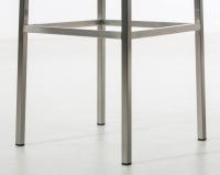 2er Set Barhocker Montreal 85 Stoff edelstahl dunkelgrau 