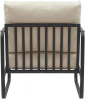 Lounger Manea Kunstleder creme 
