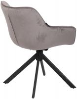 Stuhl Westport Samt grau 