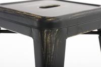 Hocker Armin antik schwarz-gold 