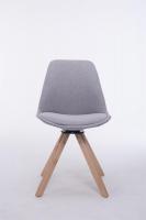 Besucherstuhl Troyes Drehbar Natura Stoff Square grau 
