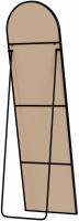 Spiegel Moline 140x40 cm schwarz-matt 