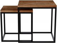 Beistelltisch 2er Set Talero braun Beistelltisch 2er Set Talero braun