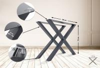 2x Tischbeine Swift M grau 