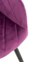 2er Set Esszimmerstuhl Shila Samt lila 