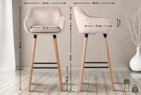 Barhocker Grant Samt creme 