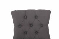 2er Set Esszimmerstuhl Aberdeen Stoff antik-hell dunkelgrau 