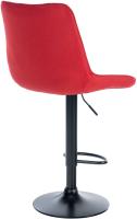 2er Set Barhocker Toni Stoff schwarz rot 