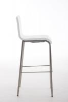 Barhocker Avola Leder Flach E78 weiß 