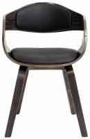 2er Set Stühle Kingston Kunstleder schwarz/grau 