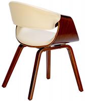 Esszimmerstuhl Foley Kunstleder walnuss/creme 