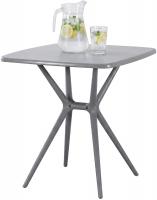 Tisch Becky eckig 72 x 72 cm grau