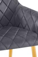 Esszimmerstuhl Monett Samt G dunkelgrau 