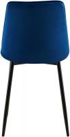 2er Set Esszimmerstuhl Gifford Samt dunkelblau 