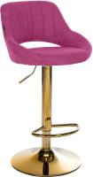 Barhocker Milet Stoff gold lila 