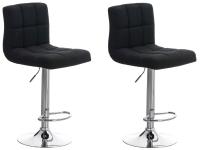 2er Set Barhocker Peru STOFF C schwarz
