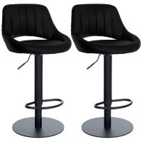 2er Set Barhocker HD Milet B Kunstleder schwarz 2er Set Barhocker HD Milet B Kunstleder schwarz