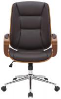 Bürostuhl Yankton walnuss/braun 