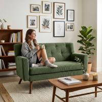 Sofa Kioni Cord grün 