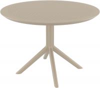 Tisch Sky rund 105 cm taupe