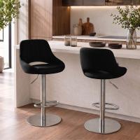 Barhocker HD Milet C Stoff schwarz 