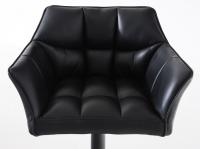 2er Set Barhocker Damaso Kunstleder schwarz schwarz 